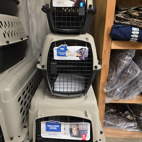 Pet supplies inside of North Arkansas Farm Supply