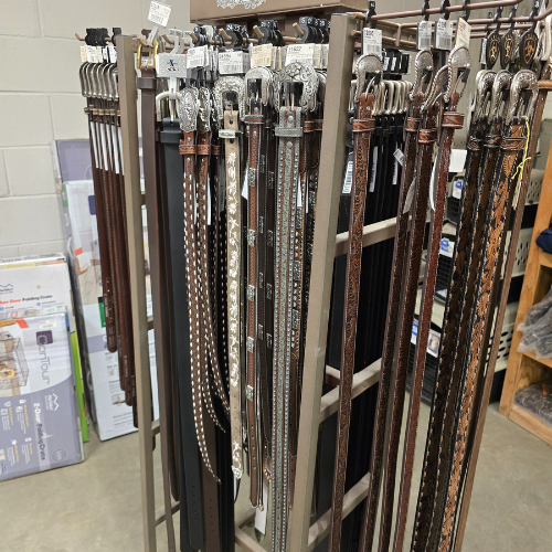 Belts inside of North Arkansas Farm Supply
