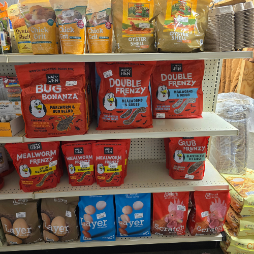 Chicken supplies inside of North Arkansas Farm Supply