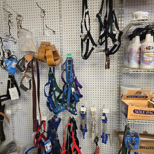 Horse tack and supplies inside of North Arkansas Farm Supply