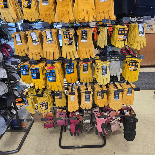 Clothing and supplies inside of North Arkansas Farm Supply